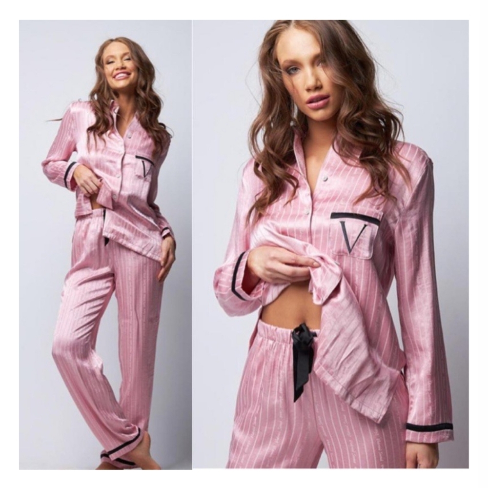 Victoria's Secret Satin Long Pajama Set